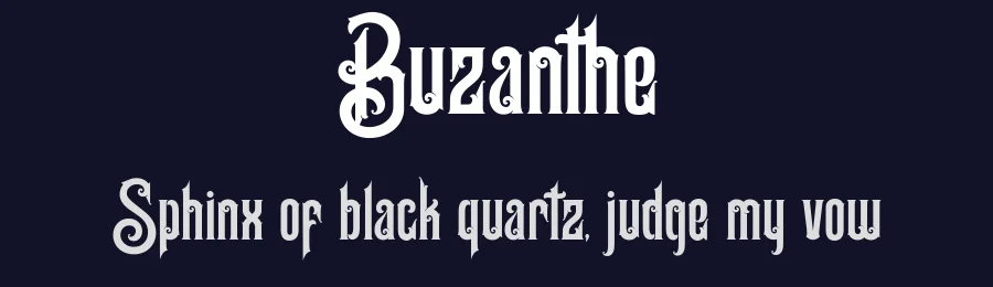 Buzanthe by ilhamtaro — Decorative Font — thumbnail 2