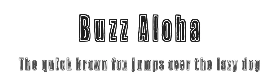 Buzz Aloha by Juha Korhonen — Decorative Font