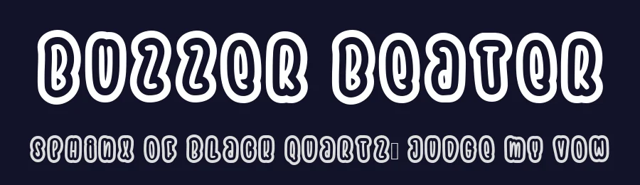 Buzzer Beater by epiclinez — Decorative Font — thumbnail 2