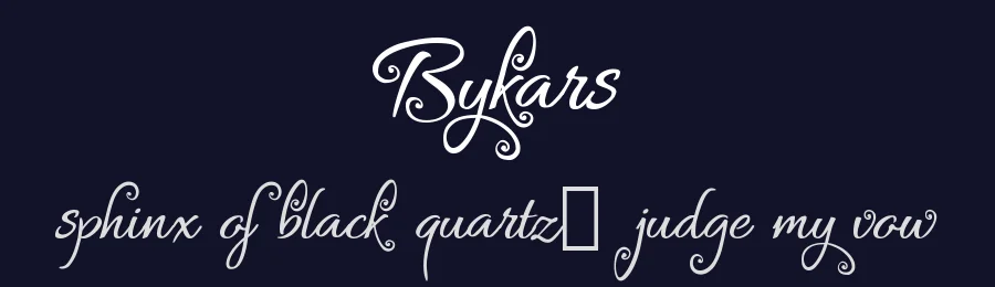 Bykars by Digital Typeface Studio — Decorative Font — thumbnail 2