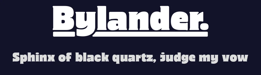 Bylander by Måns Grebäck — Serif Font — thumbnail 2