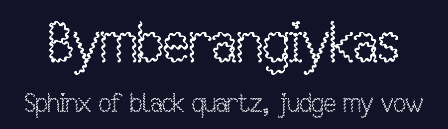 Bymberangiykas by Vlad Viperov — Decorative Font — thumbnail 2