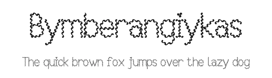 Bymberangiykas by Vlad Viperov — Decorative Font