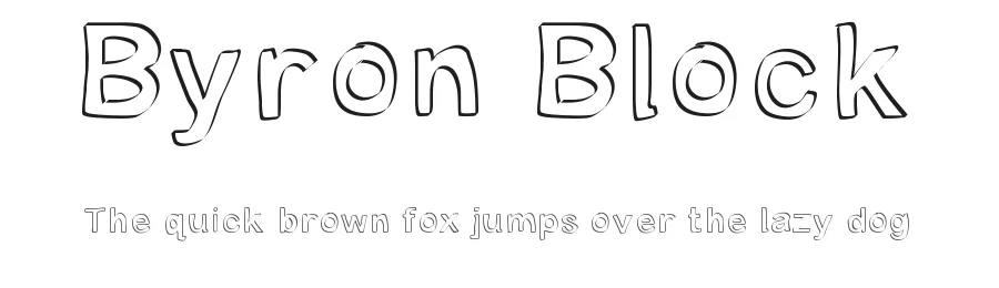 Byron Block by Lake Effect Doll Rescue — Decorative Font