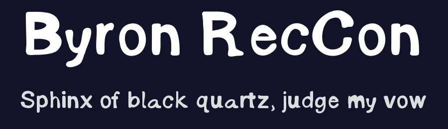 Byron RecCon by Lake Effect Doll Rescue — Decorative Font — thumbnail 2
