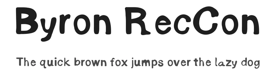Byron RecCon by Lake Effect Doll Rescue β Decorative Font