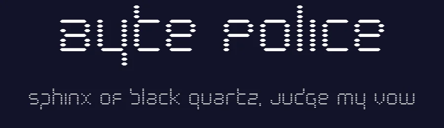 Byte Police by Iconian Fonts — Display Font — thumbnail 2