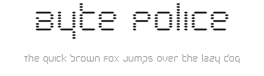Byte Police by Iconian Fonts — Display Font