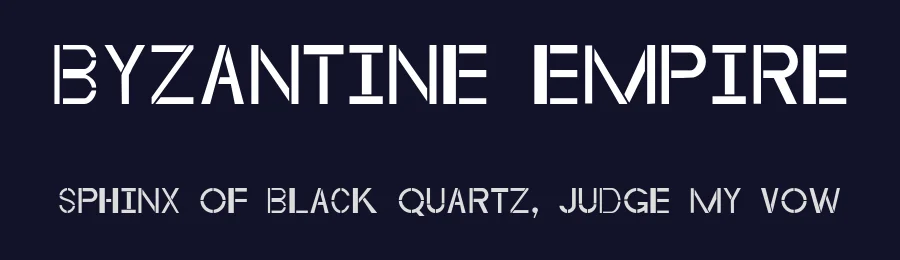 Byzantine Empire by JLH Fonts — Decorative Font — thumbnail 2