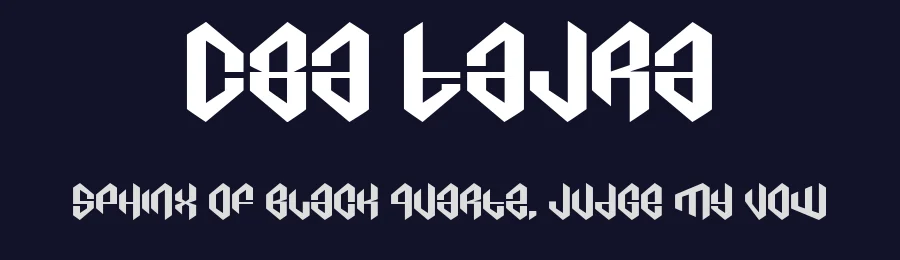 C8a Tajra by Cre8or Artwork — Display Font — thumbnail 2