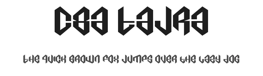 C8a Tajra by Cre8or Artwork — Display Font