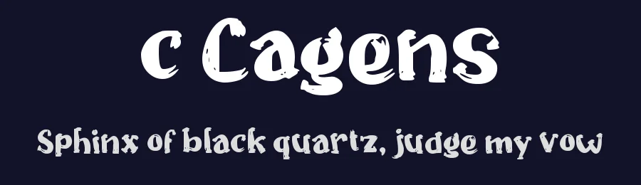 c Cagens by wepfont.com — Script Handwritten Font — thumbnail 2