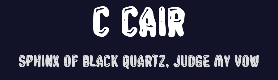 c Cair by wepfont.com — Decorative Font — thumbnail 2