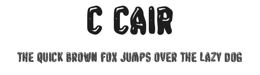 c Cair by wepfont.com — Decorative Font