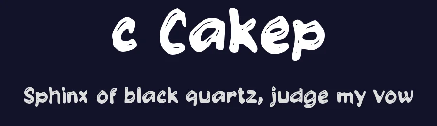c Cakep by wepfont.com — Decorative Font — thumbnail 2