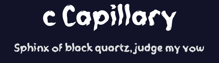 c Capillary by wepfont.com — Decorative Font — thumbnail 2