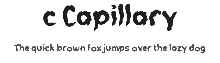 c Capillary by wepfont.com — Decorative Font