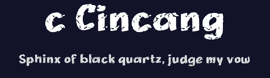 c Cincang by wepfont.com — Decorative Font — thumbnail 2