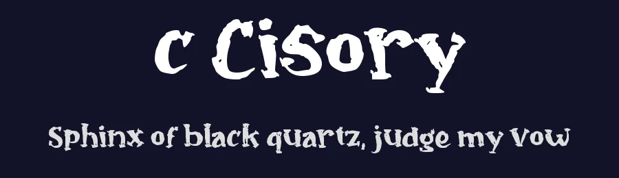 c Cisory by wepfont.com — Decorative Font — thumbnail 2