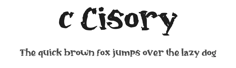 c Cisory by wepfont.com — Decorative Font