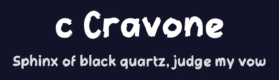 c Cravone by wepfont.com — Script Handwritten Font — thumbnail 2