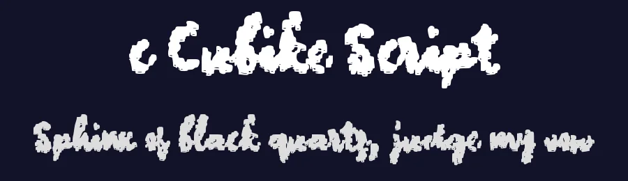 c Cubike Script by wepfont.com — Script Handwritten Font — thumbnail 2