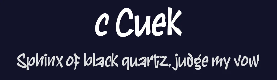 c Cuek by wepfont.com — Decorative Font — thumbnail 2