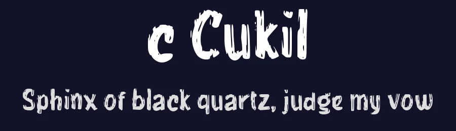 c Cukil by wepfont.com — Decorative Font — thumbnail 2