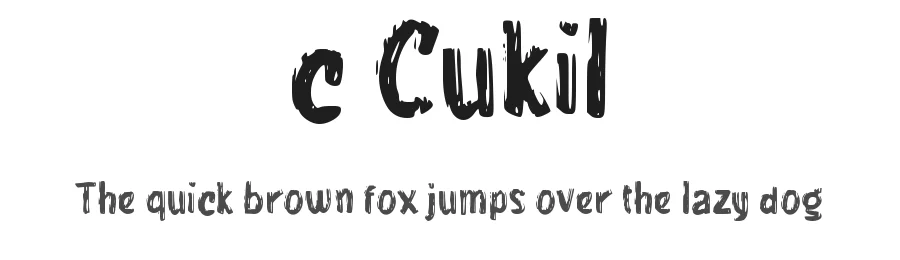 c Cukil by wepfont.com — Decorative Font