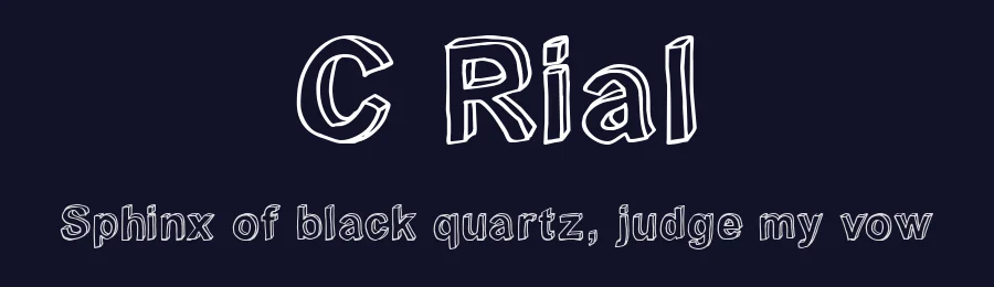 C Rial by JOEBOB graphics — Decorative Font — thumbnail 2