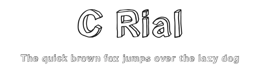C Rial by JOEBOB graphics — Decorative Font
