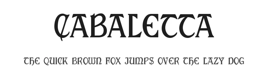 Cabaletta by Harold's Fonts — Blackletter Font