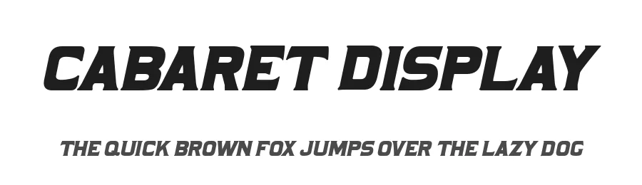 Cabaret Display by Joseph Dawson — Decorative Font