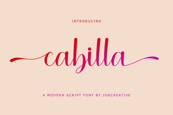 Cabilla Font by Juncreative — Script Handwritten Font