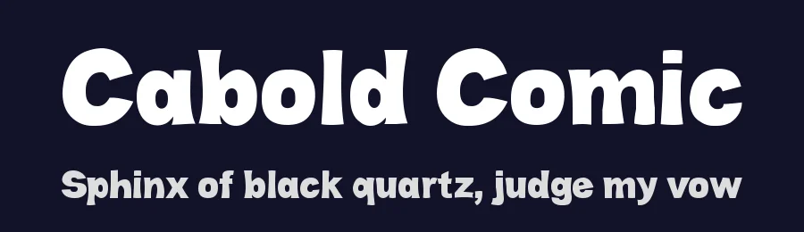 Cabold Comic by Studio Typo — Decorative Font — thumbnail 2