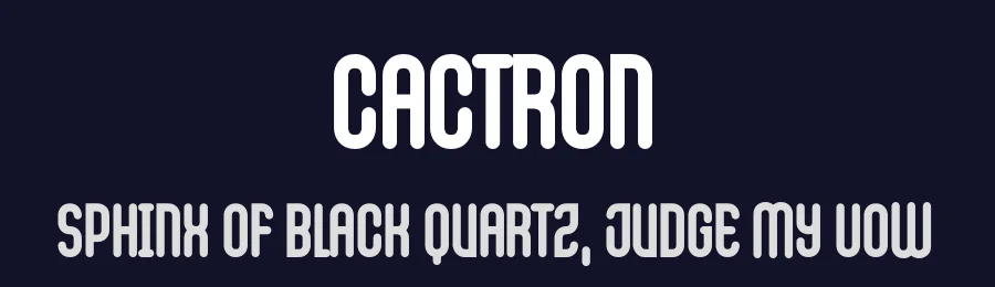 Cactron by Nacahua — Decorative Font — thumbnail 2