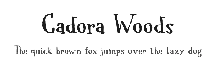 Cadora Woods by Hanoded — Decorative Font