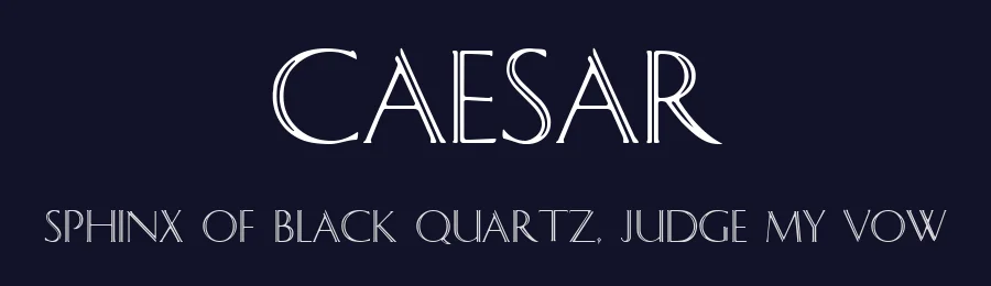 Caesar — Decorative Font — thumbnail 2