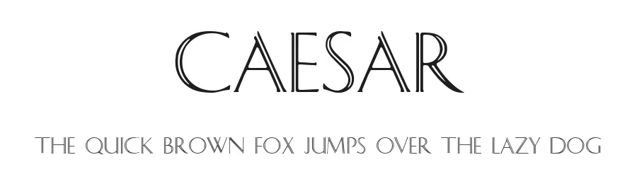 Caesar — Decorative Font