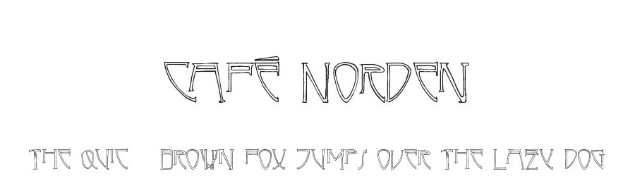 Cafรฉ Norden by deivz โ Decorative Font