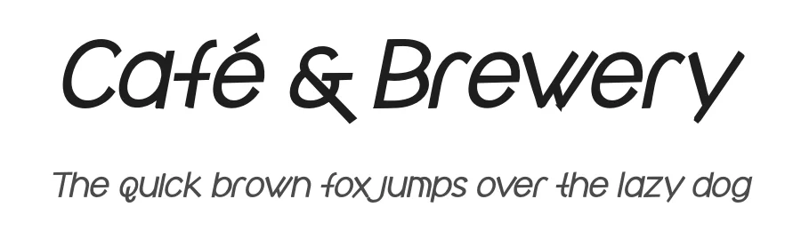 Café & Brewery by Brittney Murphy Design — Sans Serif Font
