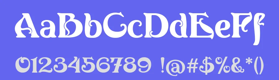 Café-concert by Yves Michel — Decorative Font — thumbnail 3