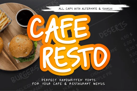 Caferesto Font by arukidz.fl β Script Handwritten Font