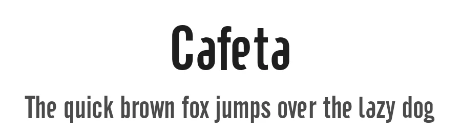 Cafeta by IΓ±aki MarquΓnez β Sans Serif Font