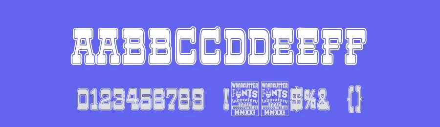 Cafetería España by Woodcutter — Decorative Font — thumbnail 3