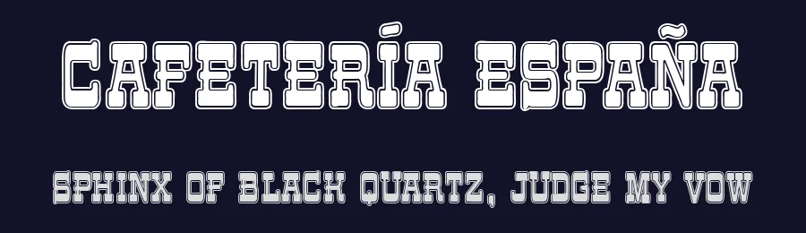 Cafetería España by Woodcutter — Decorative Font — thumbnail 2
