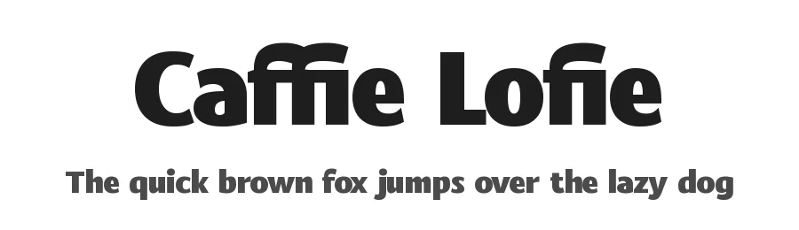 Caffie Lofie by Timelesstype Studio — Sans Serif Font