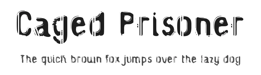 Caged Prisoner by The Original 19 — Decorative Font