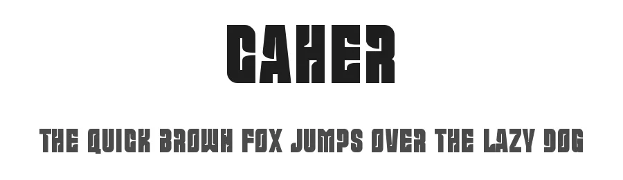 Caher by Perfectype — Display Font