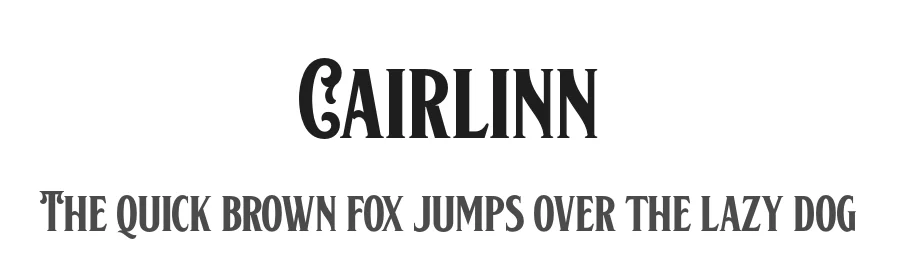 Cairlinn by Twicolabs Fontdation β Decorative Font